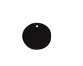 Synthetic leather pendant coin 28x28mm. Dark brown. Inn.2mm