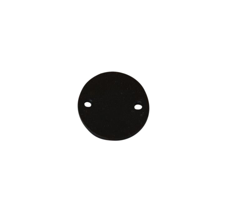 Synthetic leather connector 22x22mm. Dark brown. Inn.2mm