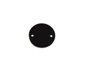Synthetic leather connector 25x25mm. Dark brown. Inn.2mm