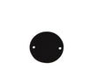 Synthetic leather connector 28x28mm. Dark brown. Inn.2mm