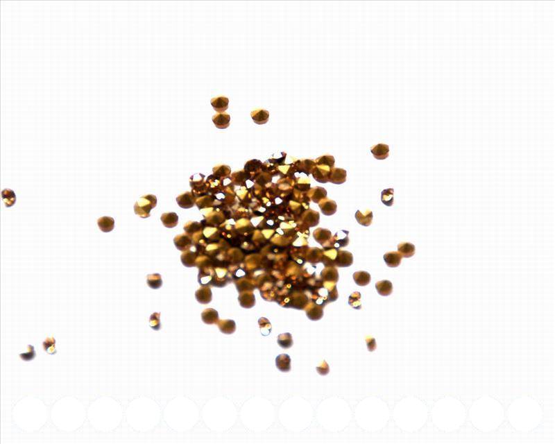 Rhinestone Cabochons. 1.9-2.0mm. Light brown.