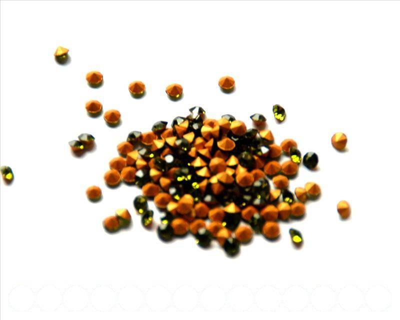 Rhinestone Cabochons. 2.8-2.9mm. Olivine.