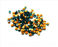 Rhinestone Cabochons. 4-4.1mm. Sea blue.