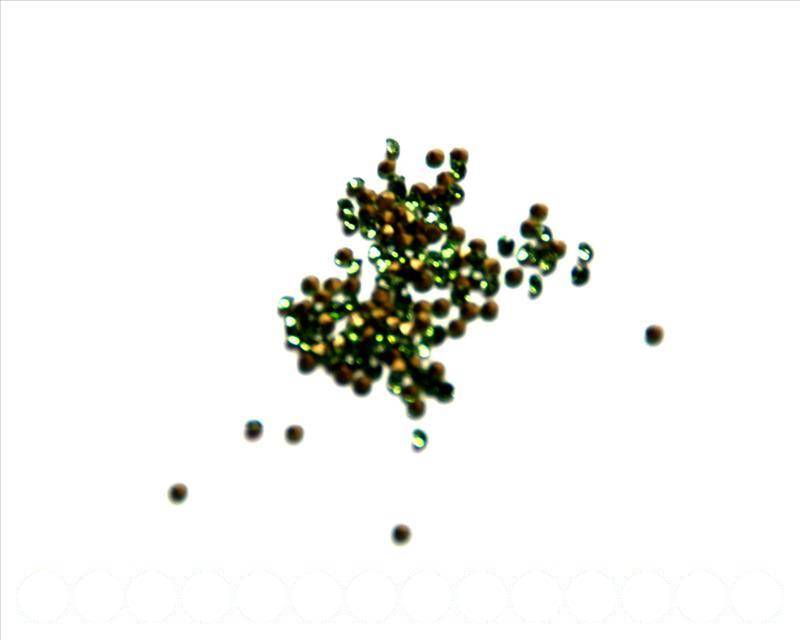 Rhinestone cabochons 1.7-1.8mm. peridot.