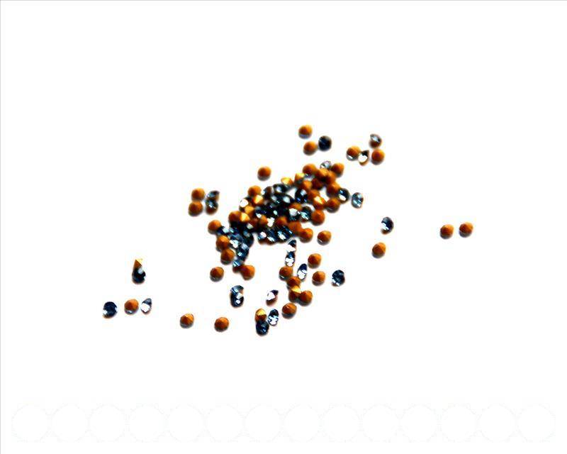 Rhinestone cabochons 1.7-1.8mm. light blue. Crystal.