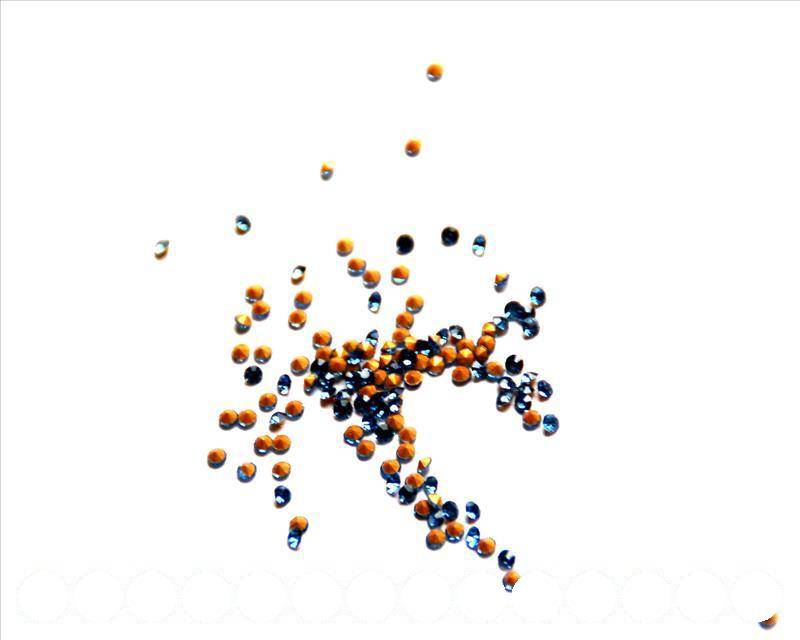 Rhinestone cabochons 1.9-2mm. light blue.
