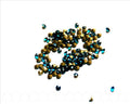 Rhinestone cabochons 2.9-3mm. sea blue. 14