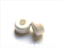 Ceramic. 18x10mm. White. Int.6.2mm approx.