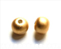 Ceramic. Round, 16mm. Matt gold. Int.3.5-4mm..