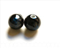 Porcelain. Round 24mm. black-grey. Inn.4mm. aprox..