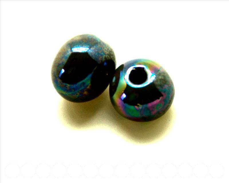 Ceramic. Round 16mm. grey blue. Inn. 3mm. Approx..
