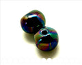 Ceramic. Round 22mm. metal dark blue. Inn. 4.5-5mm. App.