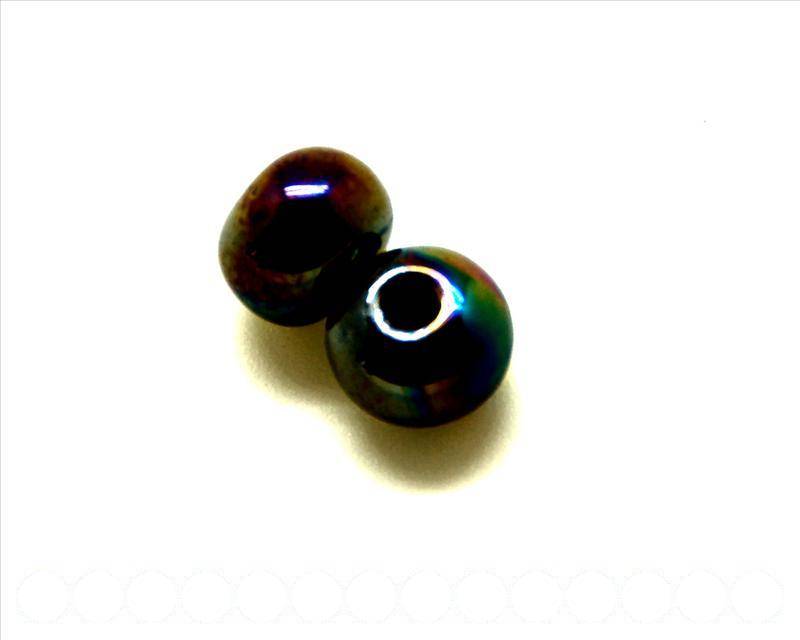 Ceramic. Round 12mm. brown ir. Inn. 3mm. Approx.