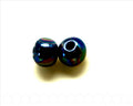 Ceramic. Round 12mm. metal dark blue. Inn. 3mm. App.