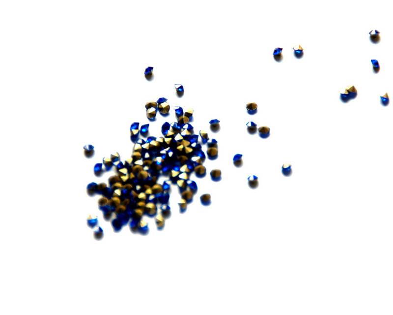 Crystal. Rhinestone Chaton. 1,7-1,8mm. Sapphire .