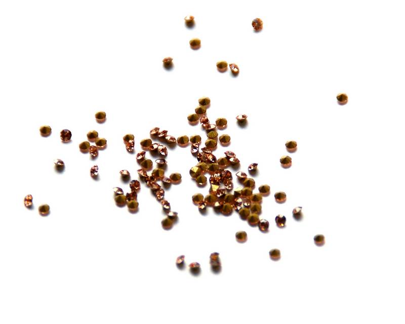 Crystal. Rhinestone Chaton. 1,7-1,8mm.Peach .