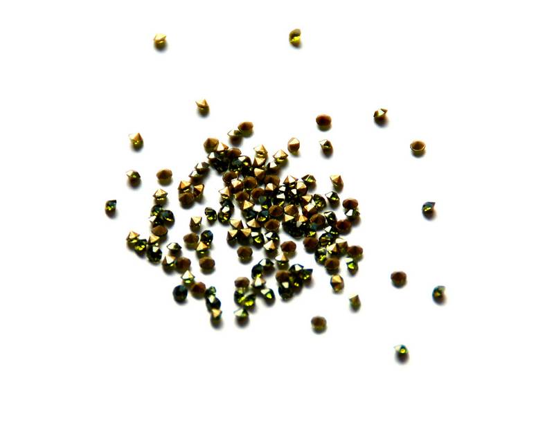 Crystal. Rhinestone Chaton. 1,7-1,8mm. Olivine .
