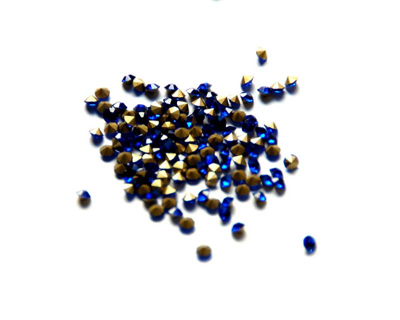 Crystal. Rhinestone Chaton. 2,9-3mm. Sapphire.