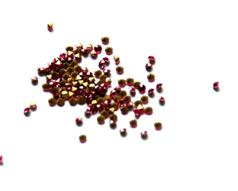 Crystal. Rhinestone Chaton. 2,9-3mm. Rose.