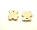 Ceramic. Bear. 27x24mm. Cream color. Ir. Inn.3mm. app.