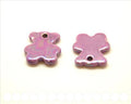 Ceramic. Bear. 27x24mm. Lilac. Ir. Inn.3mm. approx.