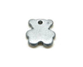 Ceramic. Bear. 27x24mm. Silver mat. Inn.3mm. approx.