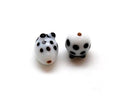 Murano. Ladybug. 15.5x12mm. White. Inn.2mm.approx.