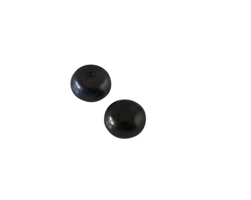 Freshwater pearls. For earrings. 11x8mm.Half hole 0.8mm