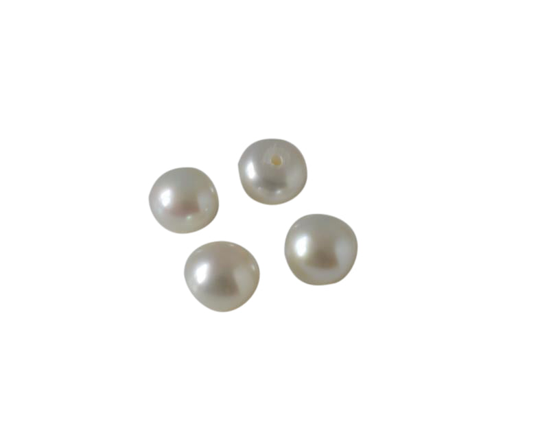 Freshwater pearls. For earrings. 7x6mm.Half hole 0.6mm