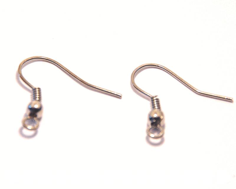 Fish Hook 0.5x17mm. Nickel color. Approx. 100 PCs