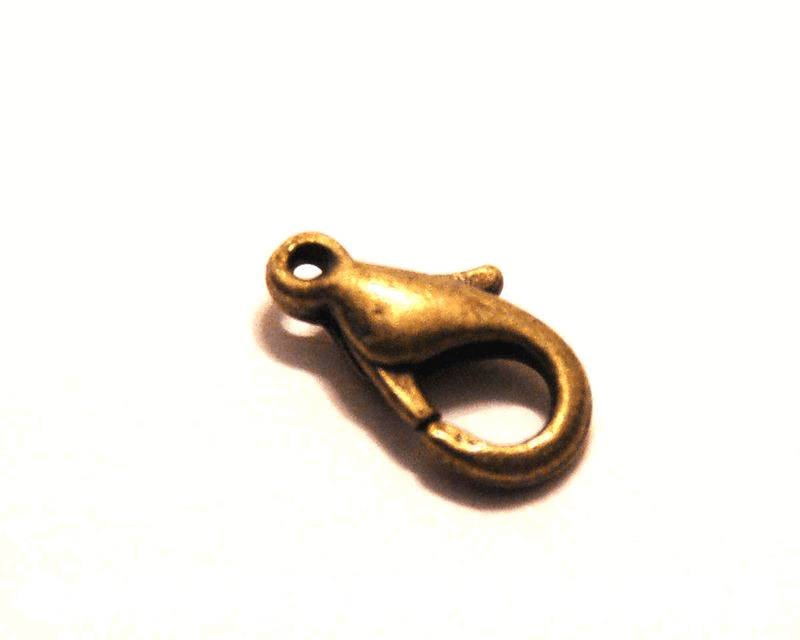 Lobster Claw Clasp 12mm. Bronze. Bag approx.