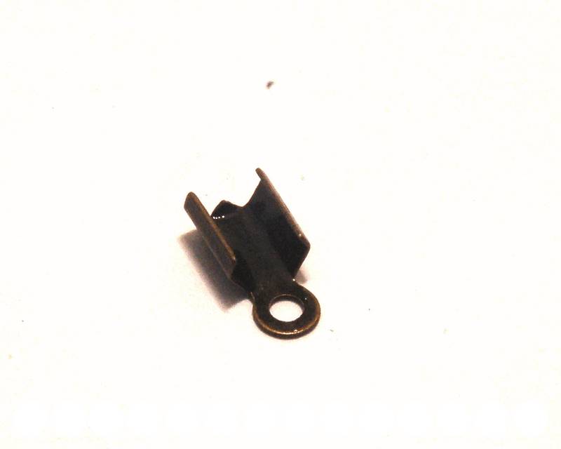 End Cap. 10x4mm. Bronze.