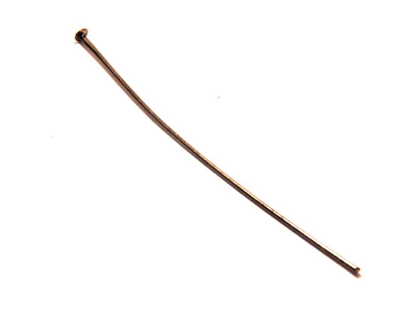 Headpins. 0.7x50mm. Plumbum black. 100 PCs