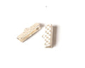 End Cap. Textured 16x6mm. Silver color. 8 PCs