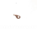 Lobster claw clasp. 12 mm. silver dark color.