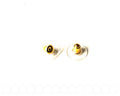 Brass Ear Stud Component, 13mm. Gold color. Bag