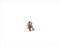 Brass. Cherry, 16x10mm. silver Color. Inn. 2mm.