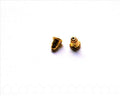 Ear Stud Component. 4x6mm. Gold color.