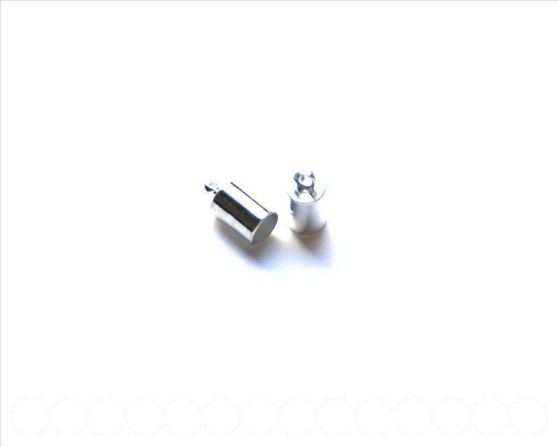 End Cap. 5x9mm. Silver color. Inn. 4.3mm approx 20 PCs