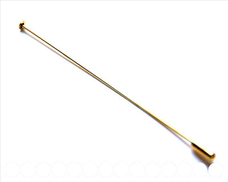 Accessorie. 1,2x110mm brooch. Gold color. 2 PC.