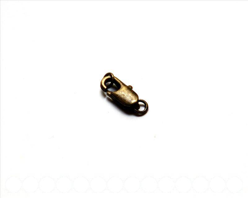 Lobster Clasp 10mm. Bronze.