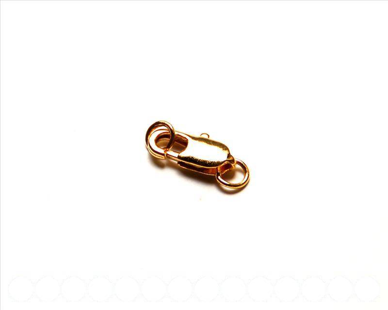 Lobster Clasp 14mm. Gold color.