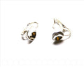 Metal. Earring Component, 17X10mm, Silver color..