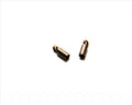 Metal. End cap, 8x2.8mm. Red bronze. 20Ud.