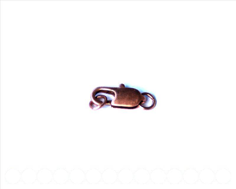 Metal. Lobster Claw Clasp.14mm. antique copper.