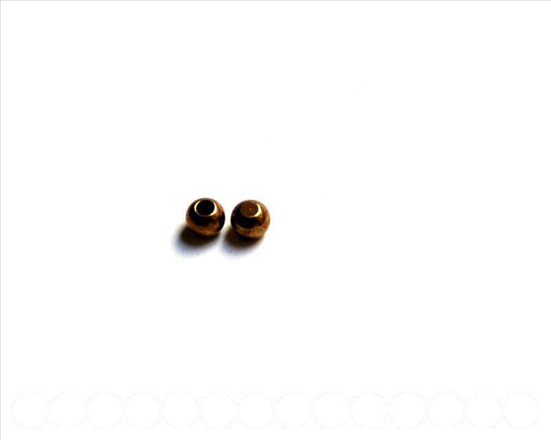 Zamak. End cap. 5mm.Antique gold. Inn.2,2mm.