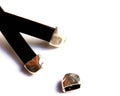 Zamak. End cap, 11x13mm. Silver c.Inn.10x4mm.