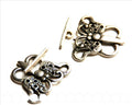 Zamak. Clasp Butterfly 37x31mm. Silver Color.