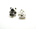 Zamak.Clasp. Bear. 20.5x18.5mm. Silver Color.Inn. 2mm.