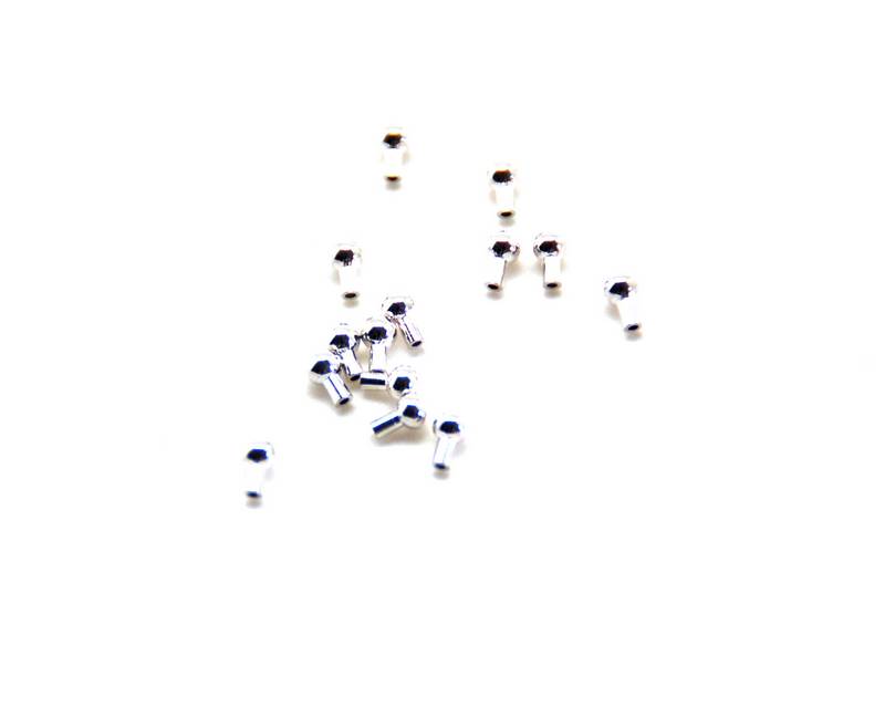 Metal. Wire end cap. 5x3mm. Silver color. Inn.0.6mm.